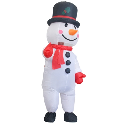 Фото: Надувной карнавальный костюм Снеговик-2 Надувной карнавальный костюм Снеговик-2