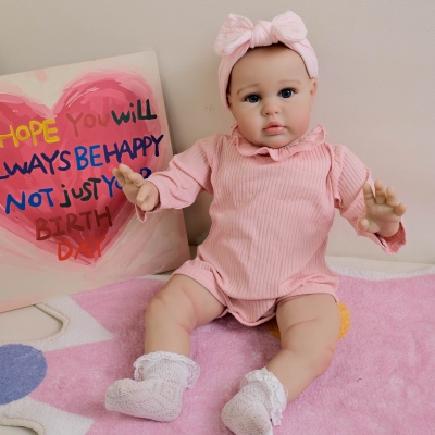 Фото: Мягконабивная кукла Реборн девочка Ия, 55 см-2 Мягконабивная кукла Реборн девочка Ия, 55 см-2