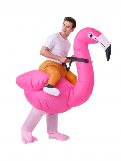 Надувной карнавальный костюм Всадник на фламинго FZ1666-5